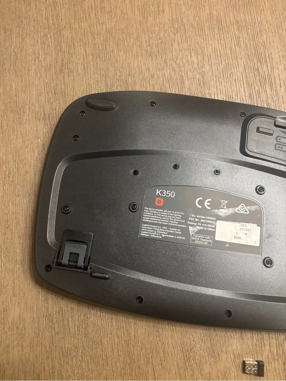 Logitech Ergonomic Wave Keyboard Dongle Working